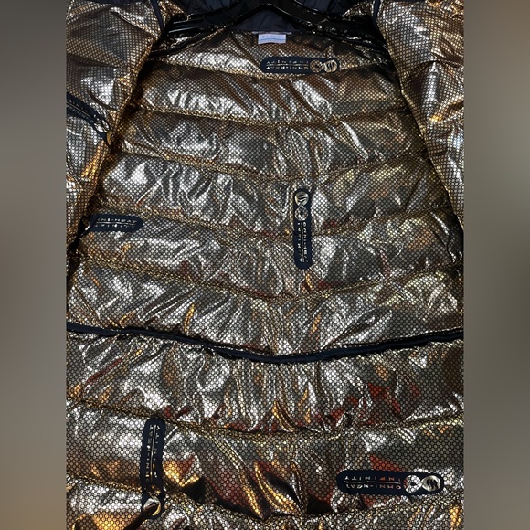 Mens XXL Columbia Labyrinth Loop II Vest Green Puffer Insulated Infinity Gold - Picture 11 of 16